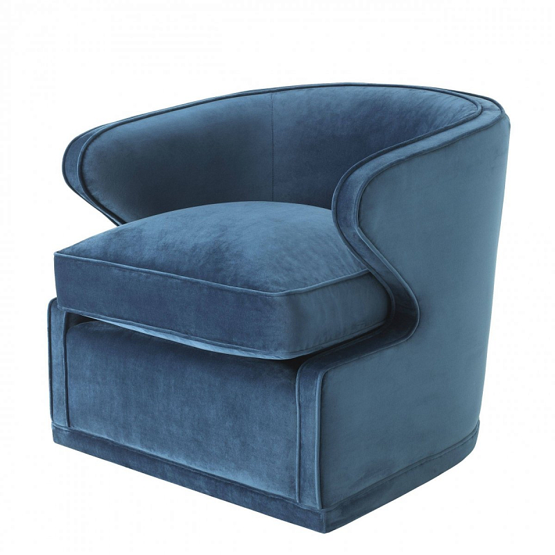 Кресло Eichholtz Chair Dorset Blue Синий Кресло Eichholtz Chair Dorset Blue Синий в Волгограде | Loft Concept