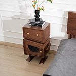 Тумбочка прикроватная с ящиком и дверцей Робот Robot Desk варинант исполнения - 3 | Loft Concept в Волгограде