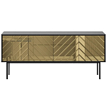 Длинная тумба с зеркальным декором Serena варинант исполнения - 10 | Loft Concept в Волгограде