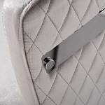 Стул серый велюровый со стеганной спинкой Focus on Convenience варинант исполнения - 2 | Loft Concept в Волгограде