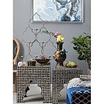 Блюдо черного цвета из фрафора на бронзовых ножках Eden Garden porcelain and bronze варинант исполнения - 6 | Loft Concept в Волгограде