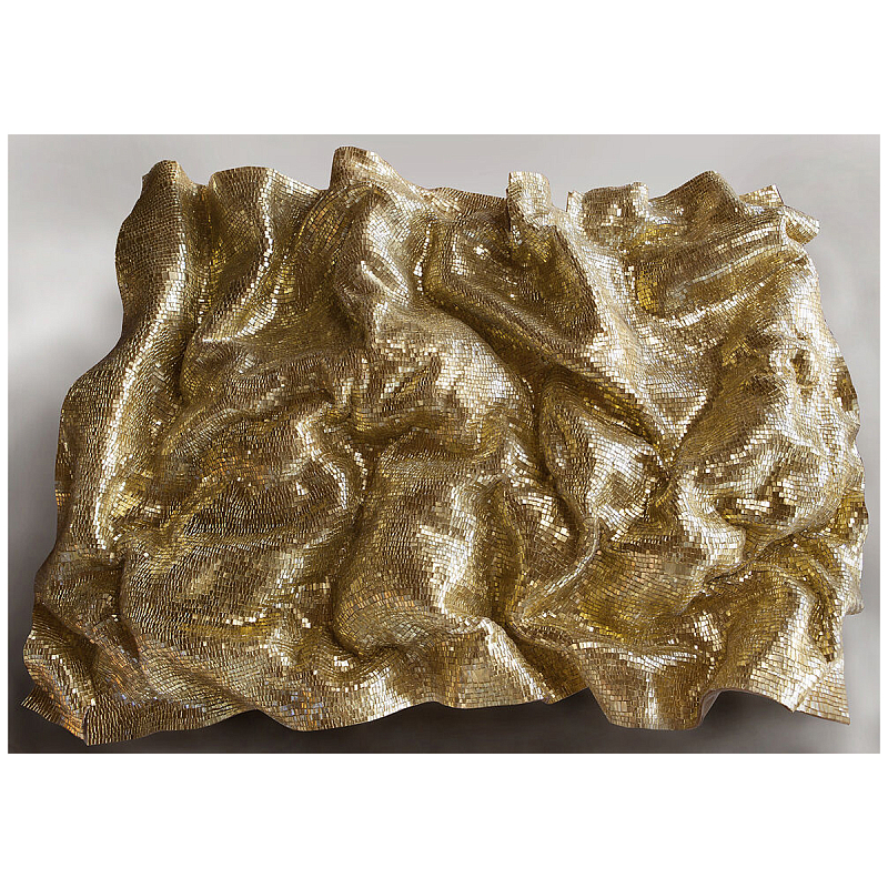 Панно «Golden Flow» Золотой в Волгограде | Loft Concept 