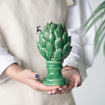 Статуэтка в виде артишока из зелёной керамики с глянцевыми лепестками Artichoke Decor  варинант исполнения - 4 | Loft Concept в Волгограде