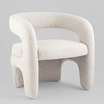 Кресло дизайнерское для лаунж зоны жемчужного цвета Pearl Lounge варинант исполнения - 1 | Loft Concept в Волгограде