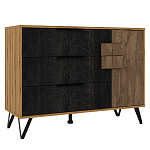 Комод с 3-мя ящиками и дверцей Stone Effect варинант исполнения - 1 | Loft Concept в Волгограде