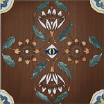 Плитка с узором Васильки 2 варинант исполнения - 1 | Loft Concept в Волгограде