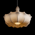 Подвесной светильник с белым фигурным абажуром и мягкими волнистыми краями Cloud Motion  варинант исполнения - 12 | Loft Concept в Волгограде