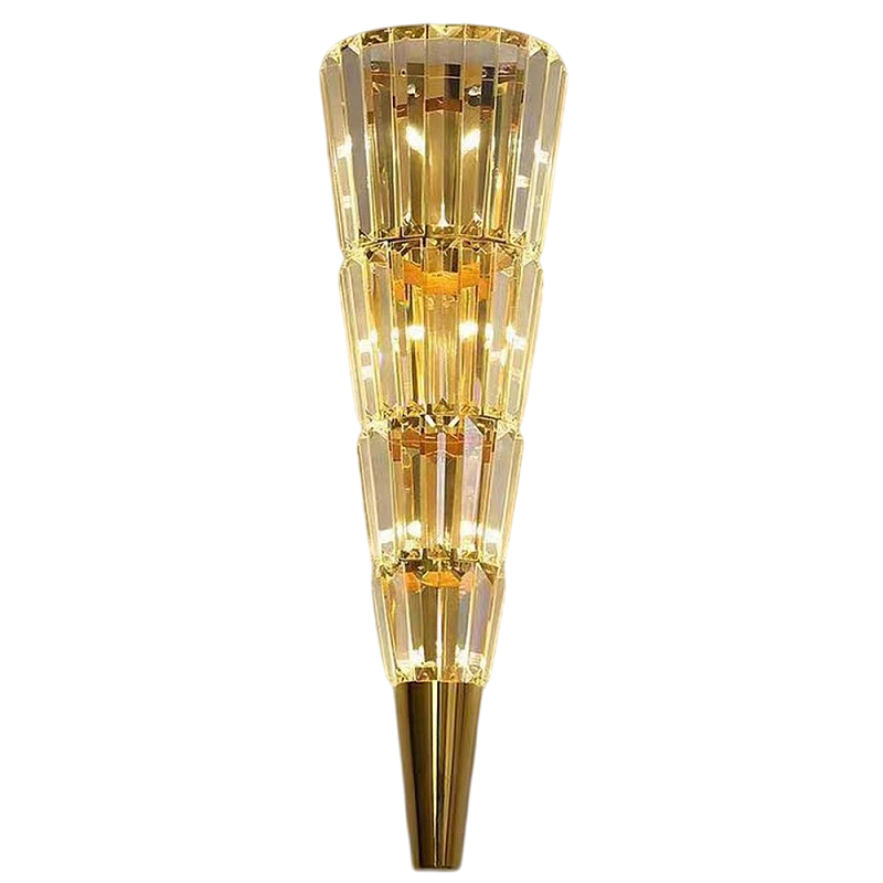 Бра стеклянное в форме конуса Copper Light Медь Прозрачный Бра стеклянное в форме конуса Copper Light Медь Прозрачный в Волгограде | Loft Concept