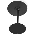 Стол журнальный круглый с бежевой столешницей из стекла Beige Marble варинант исполнения - 5 | Loft Concept в Волгограде