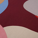 Подушка декоративная хлопковая с абстрактным принтом Elysian Flow Terra варинант исполнения - 3 | Loft Concept в Волгограде