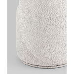 Пуф Loreen со спинкой вращающийся букле светло-серый варинант исполнения - 3 | Loft Concept в Волгограде