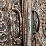 Индийский шкаф с орнаментом резьба из дерева Indian Antique Furniture  варинант исполнения - 5 | Loft Concept в Волгограде