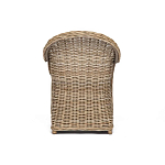 Кресло из ротанга с подушкой Nest бежево-серое варинант исполнения - 4 | Loft Concept в Волгограде