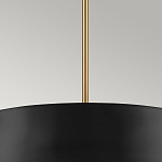 Подвесной светильник с конусовидным металлическим абажуром черного цвета Kichler варинант исполнения - 14 | Loft Concept в Волгограде