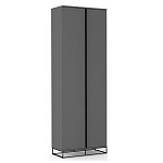 Двухдверный шкаф цвета графит Strict Lines варинант исполнения - 1 | Loft Concept в Волгограде