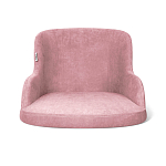 Стул с мягкой розовой обивкой из велюра и подъемно-поворотным механизмом на черных колесиках Harper Pink варинант исполнения - 2 | Loft Concept в Волгограде