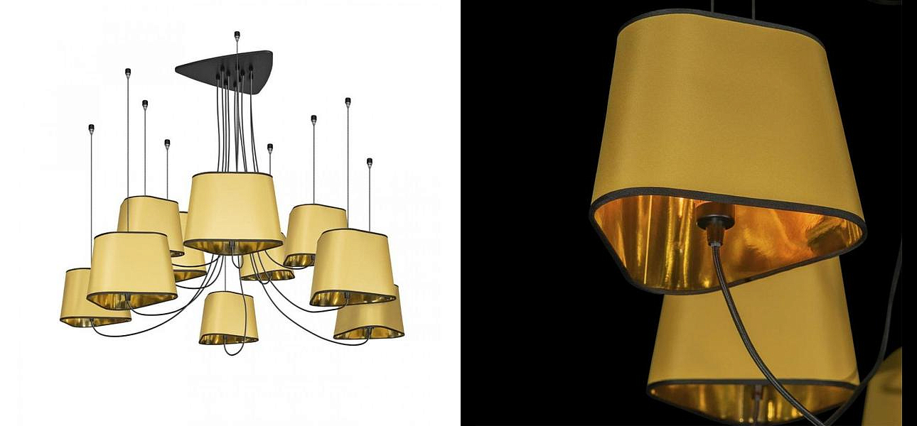 Люстра Designheure Lighting Gold 10 плафонов Люстра Designheure Lighting Gold 10 плафонов - Loft-Concept в Волгограде
