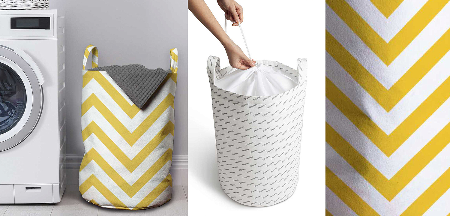 Корзина Mustard Chevron Basket Корзина Mustard Chevron Basket - Loft-Concept в Волгограде
