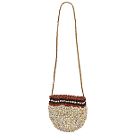 Декоративный аксессуар сумка из ракушек Aboriginal Bag Beige Red варинант исполнения - 1 | Loft Concept в Волгограде