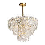 Люстра многоярусная с объемными прозрачными цветами Hanging Flowers варинант исполнения - 2 | Loft Concept в Волгограде