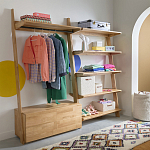 Корзина для белья из ткани букле Boucle Organizers Round варинант исполнения - 4 | Loft Concept в Волгограде