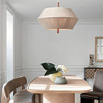 Люстра из дуба с веревчатым абажуром Rope Oak Chandelier варинант исполнения - 4 | Loft Concept в Волгограде