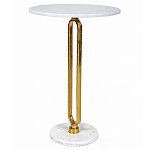 Кофейный столик с белой мраморной столешницей Clipper варинант исполнения - 1 | Loft Concept в Волгограде