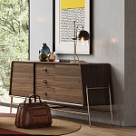 Дизайнерский комод трапециевидной формы с ручками и основанием золотого цвета Armaria варинант исполнения - 1 | Loft Concept в Волгограде