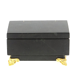Шкатулка из натурального камня змеевик чёрного цвета Stone Casket варинант исполнения - 3 | Loft Concept в Волгограде