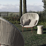 Дизайнерское уличное кресло с веревочной спинкой PETALO Armchair варинант исполнения - 3 | Loft Concept в Волгограде