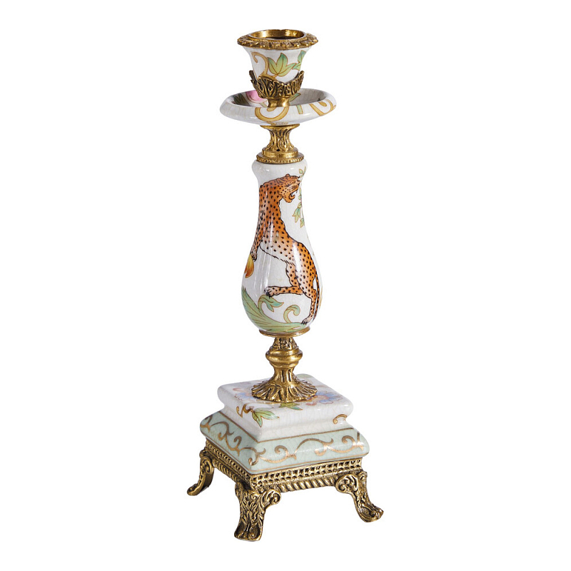 Подсвечник с растительным и животным дизайном Centennial Garden Мульти Бронза в Волгограде | Loft Concept 