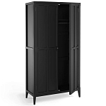 Шкаф черный Silva Black Cabinet варинант исполнения - 3 | Loft Concept в Волгограде