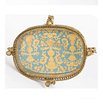 Чаша с орнаментом на ножках в виде бронзовых ангелов Eden Garden варинант исполнения - 4 | Loft Concept в Волгограде