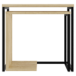 Комплект из 2-х приставных столов прямоугольной формы из дерева ZIGOSH OAK варинант исполнения - 1 | Loft Concept в Волгограде