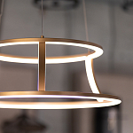 Люстра золотого цвета с 2-мя светодиодными кольцами Eurofase варинант исполнения - 9 | Loft Concept в Волгограде