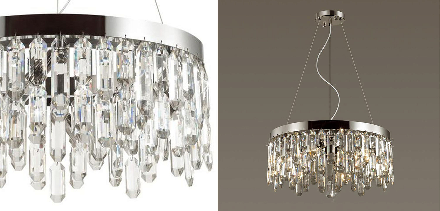 Люстра Crystal Polyhedrons Round Chrome Люстра Crystal Polyhedrons Round Chrome - Loft-Concept в Волгограде