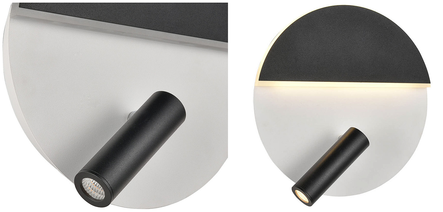Бра Shon White Black Wall Lamp Бра Shon White Black Wall Lamp - Loft-Concept в Волгограде
