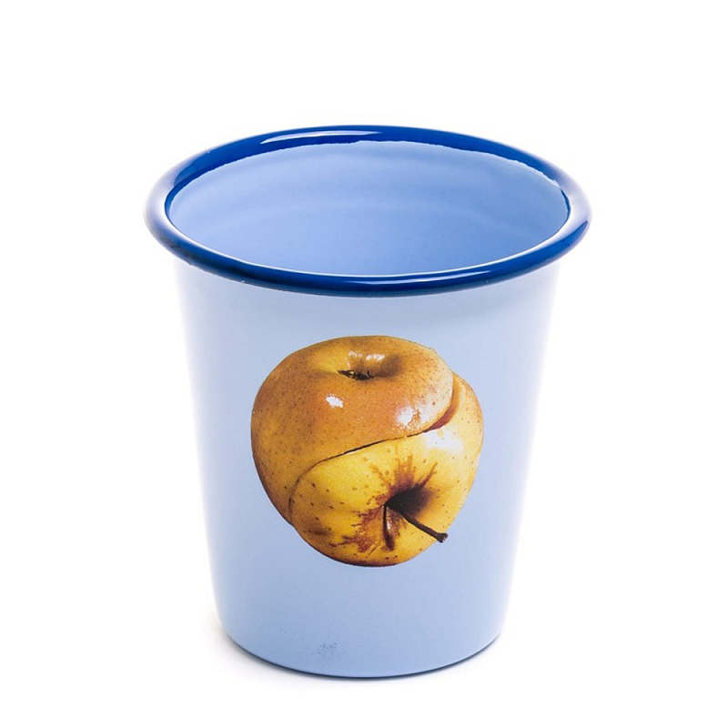 Стакан Seletti Enamel Apple Голубой Бежевый Стакан Seletti Enamel Apple Голубой Бежевый в Волгограде | Loft Concept