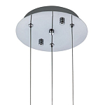 Подвесной светильник хром Trio Odile Acrylic Tube Hanging Lamp Chrome варинант исполнения - 3 | Loft Concept в Волгограде