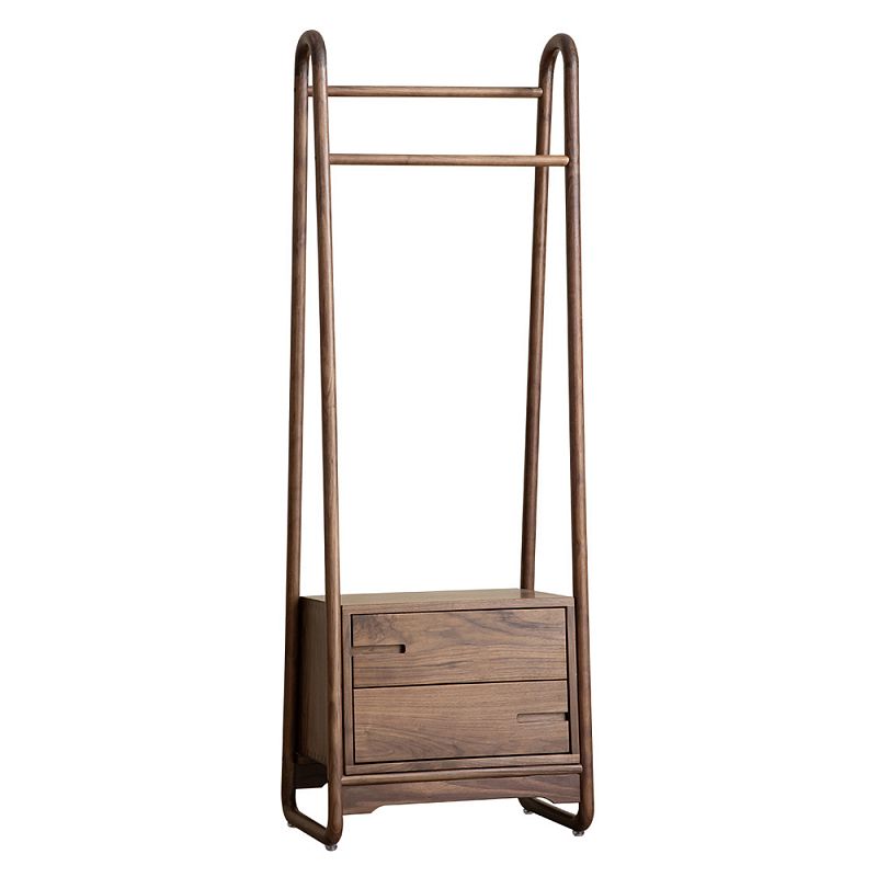Вешалка деревянная с 2- мя ящиками Moon Walnut Furniture Орех Вешалка деревянная с 2- мя ящиками Moon Walnut Furniture Орех в Волгограде | Loft Concept