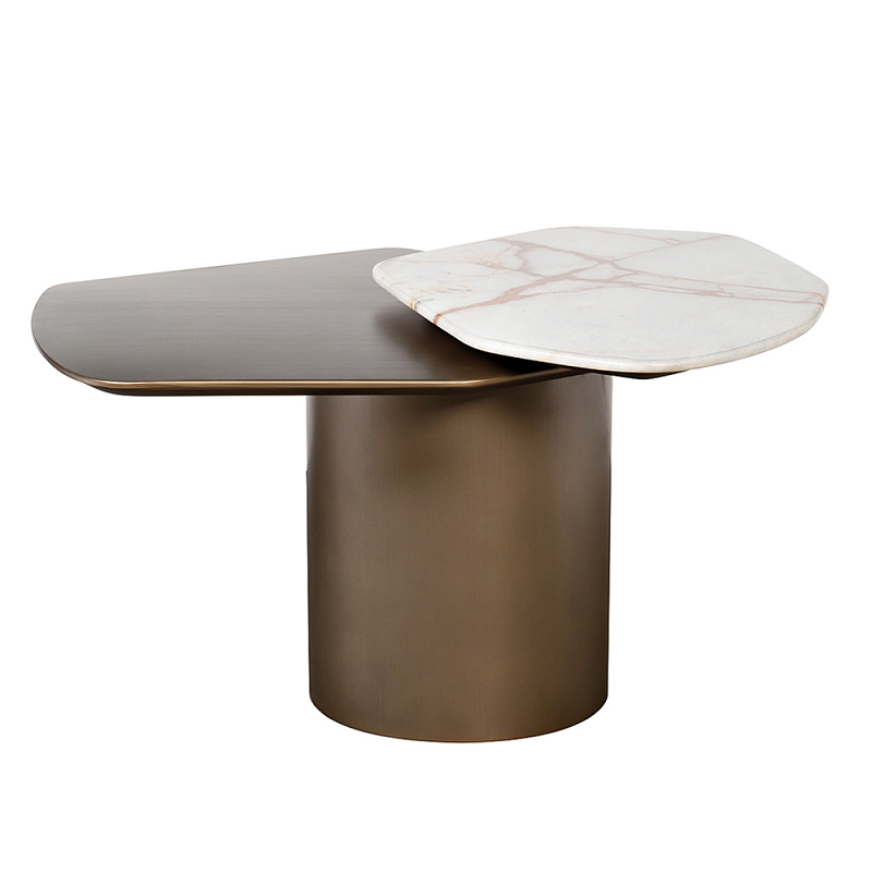Столик журнальный Promontory с мрамором Бронза в Волгограде | Loft Concept 