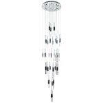 Люстра с прямоугольными плафонами из хрусталя Esme Rectangular Crystal Chrome Chandelier варинант исполнения - 1 | Loft Concept в Волгограде