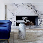 Дизайнерский журнальный стол с чёрной круглой столешницей Visanyp варинант исполнения - 1 | Loft Concept в Волгограде