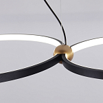 Люстра подвесная светодиодная черный металл Ring Horizontal варинант исполнения - 11 | Loft Concept в Волгограде
