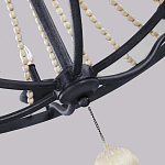 Люстра с 6-ю лампами и кремовыми деревянными бусинами Feiss варинант исполнения - 5 | Loft Concept в Волгограде