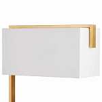 Торшер с прямоугольным абажуром на золотом металлическом каркасе Rectangular Plane  варинант исполнения - 2 | Loft Concept в Волгограде