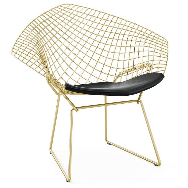 Кресло Bertoia Diamond Chair Gold Золотой Кресло Bertoia Diamond Chair Gold Золотой в Волгограде | Loft Concept