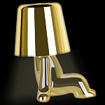 Настольная лампа фигурная цвета золото с гладким абажуром Высота 16 см Sophia варинант исполнения - 5 | Loft Concept в Волгограде