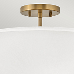 Потолочный светильник с двухслойным белым текстильным абажуром Hinkley варинант исполнения - 16 | Loft Concept в Волгограде