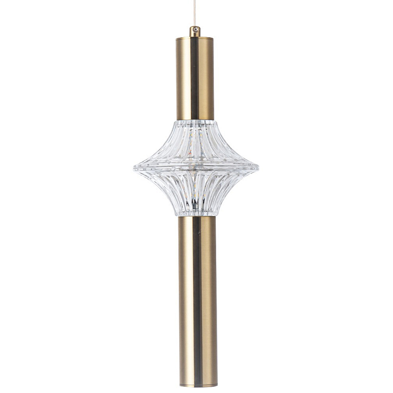 Подвесной светильник Toussaint Metal Tube Brass Hanging Lamp Латунь Прозрачный Подвесной светильник Toussaint Metal Tube Brass Hanging Lamp Латунь Прозрачный в Волгограде | Loft Concept